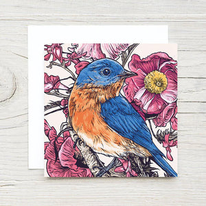 Bird with Flowers Gift Card