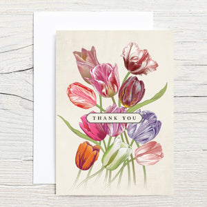 Tulip Thank You 5x7 Note Card Set (8)
