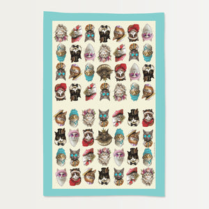All The Cats Cotton Towel