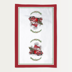Red Truck Cotton Towel